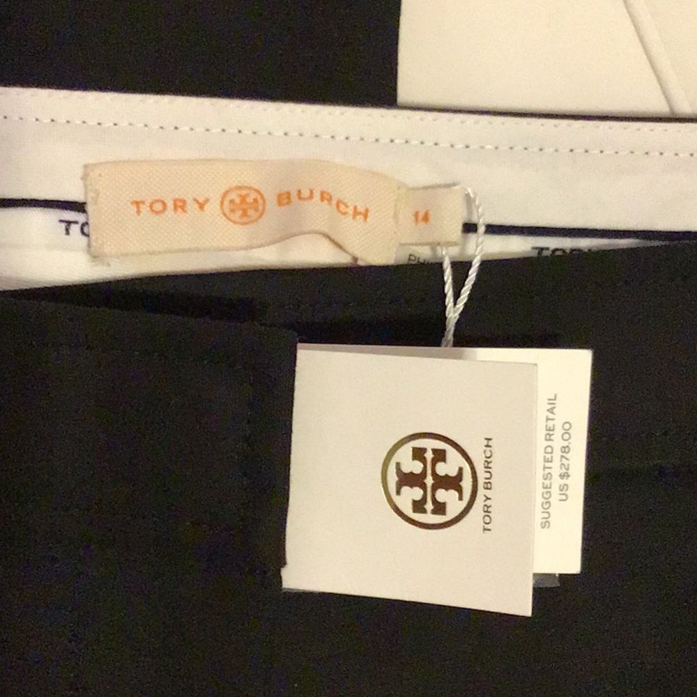 Tory Burch Black Vanner Pant NWT- Size 14